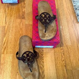 #Toryburch sandals Birkenstocks #maroon